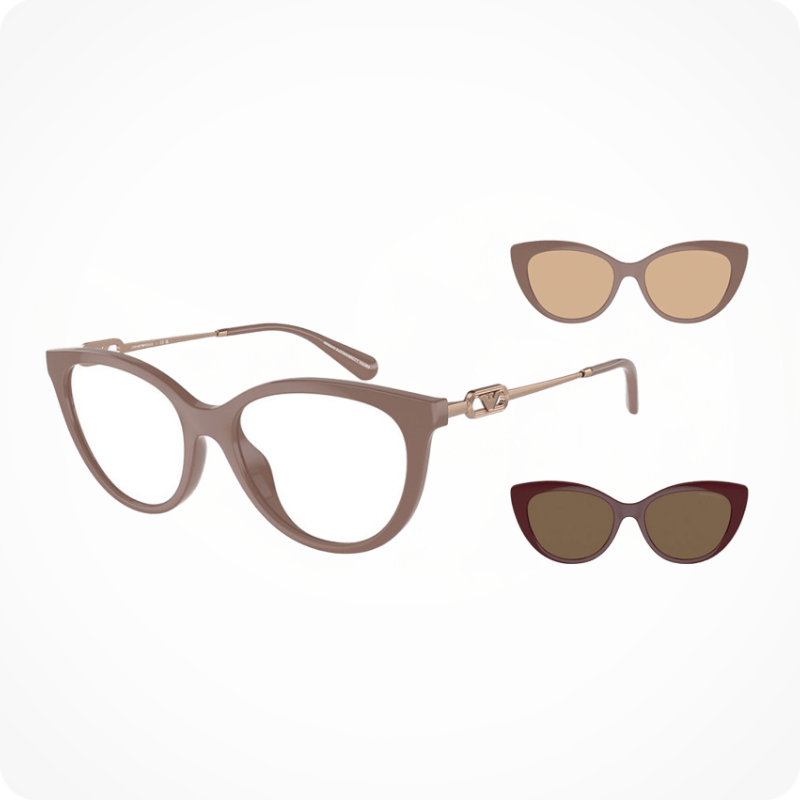 Emporio Armani EA4213U 51461W 53 Women's Clip-On Frames