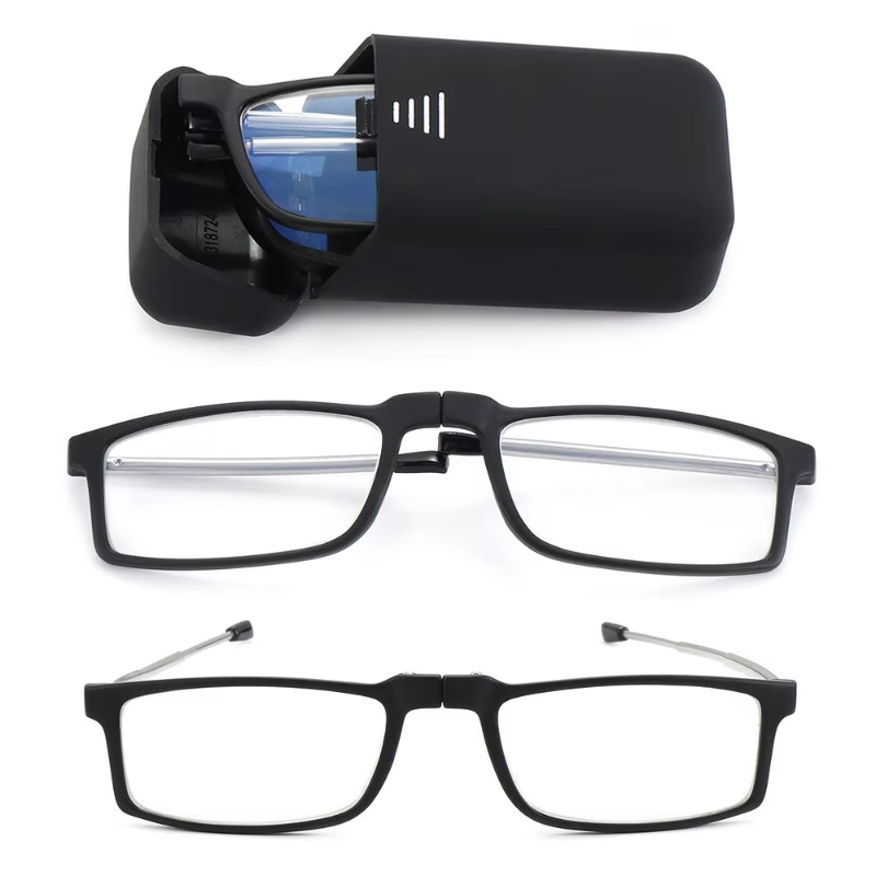 Blue Light Blocking Folding Black Reading Glasses