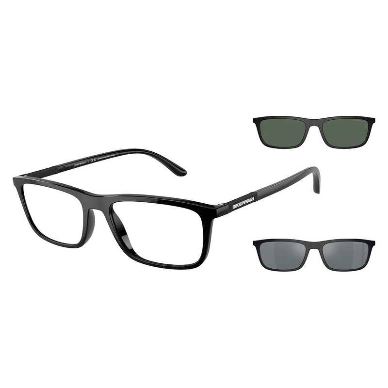 Emporio Armani EA4160 50011W 55 Men's Clip-On Frames