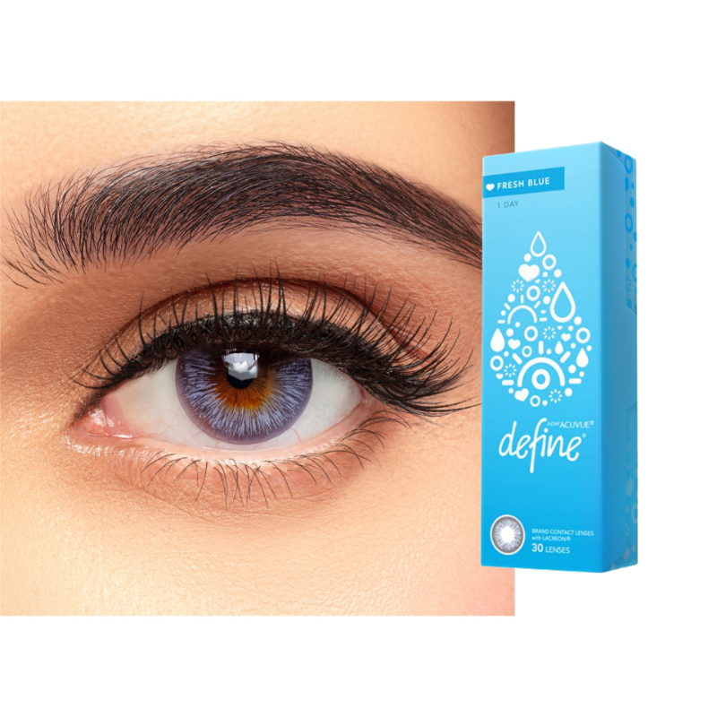 1- Day Acuvue Define Fresh Pack of 30-Fresh Blue