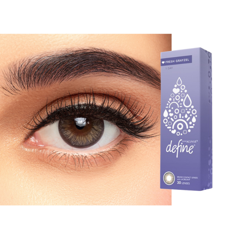 1- Day Acuvue Define Fresh Pack of 30-Fresh Grayzel