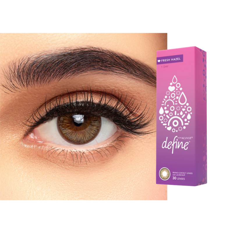 1- Day Acuvue Define Fresh Pack of 30-Fresh Hazel