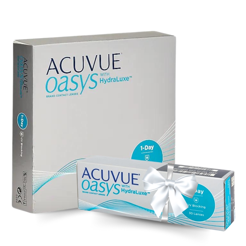 Acuvue Oasys 1-Day 90 lenses Free pack of 30 Lenses 