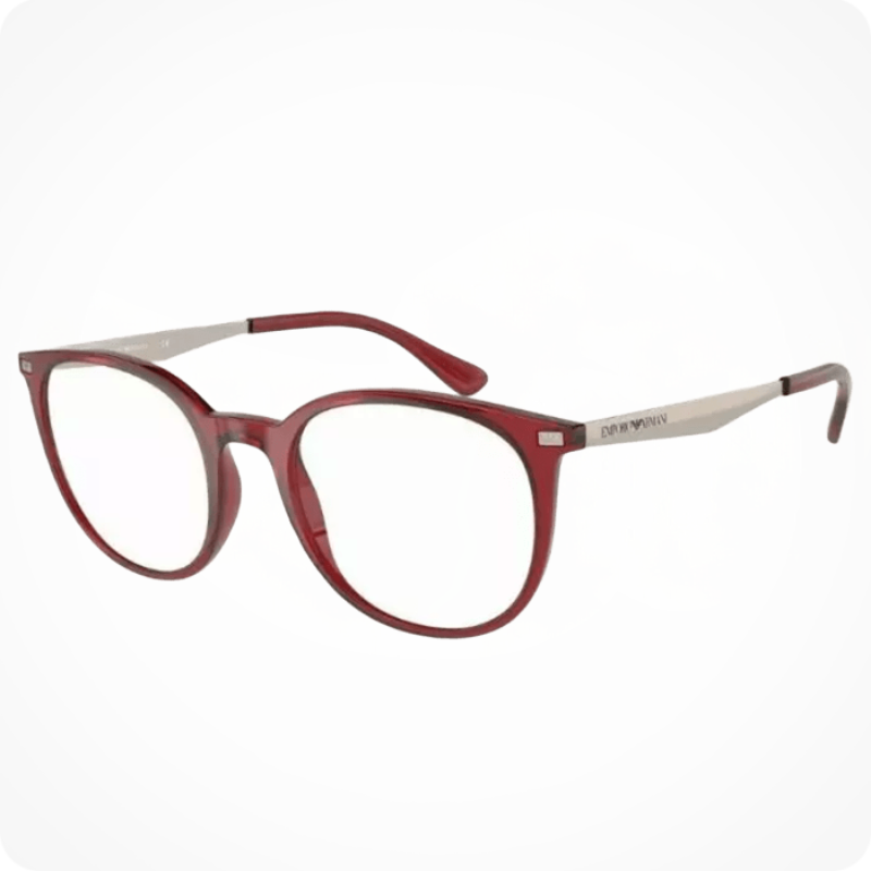 Emporio Armani Transparent Burgundy EA3168 Eyeglasses Frame