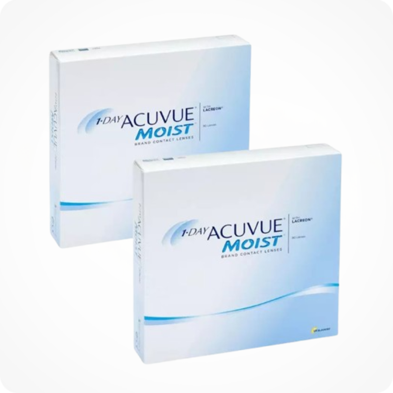 1 Day Acuvue Moist Combo Pack - 90 Lenses (2 Boxes) 