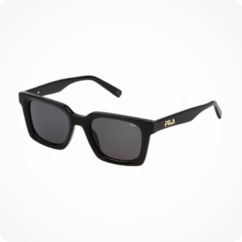 FILA  nero lucido square style sunglasses
