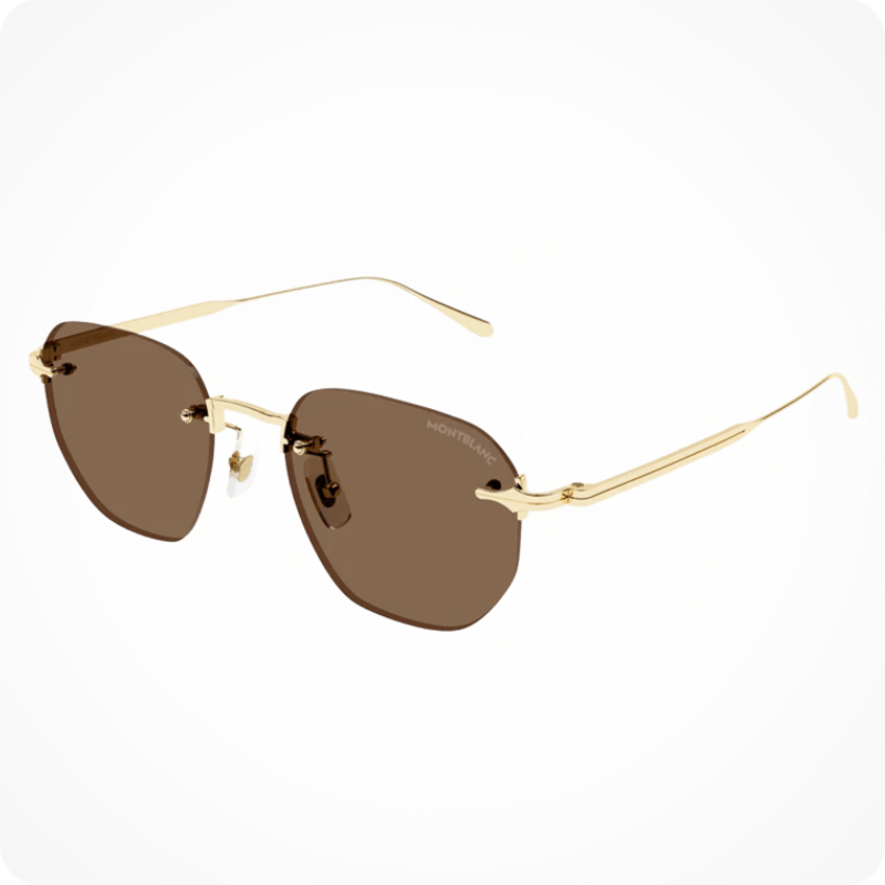 Mont Blanc Round-Style Sunglasses
