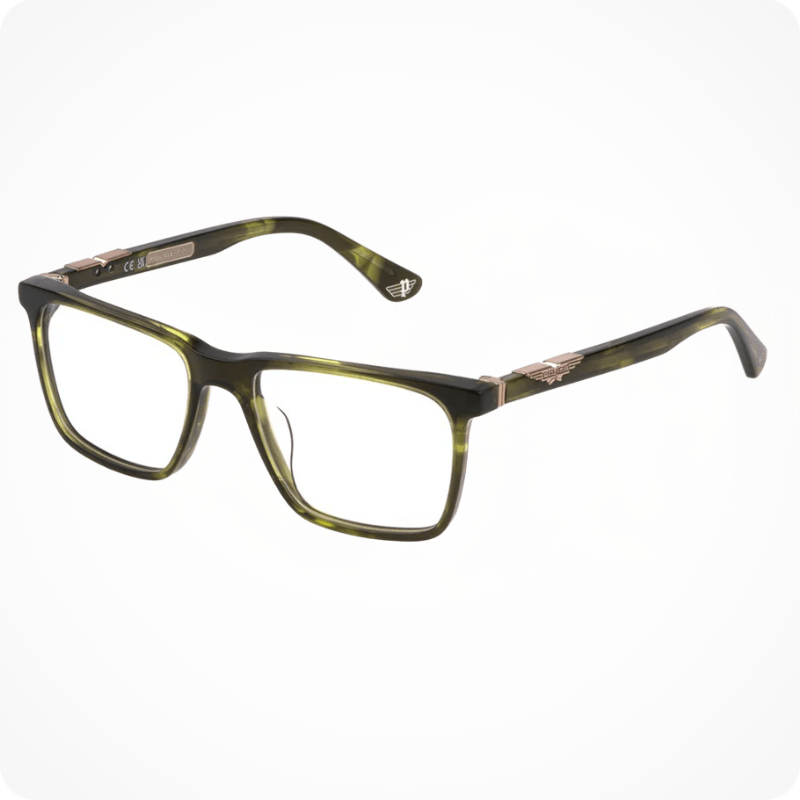 Police Square Style Eyeglasses Frame