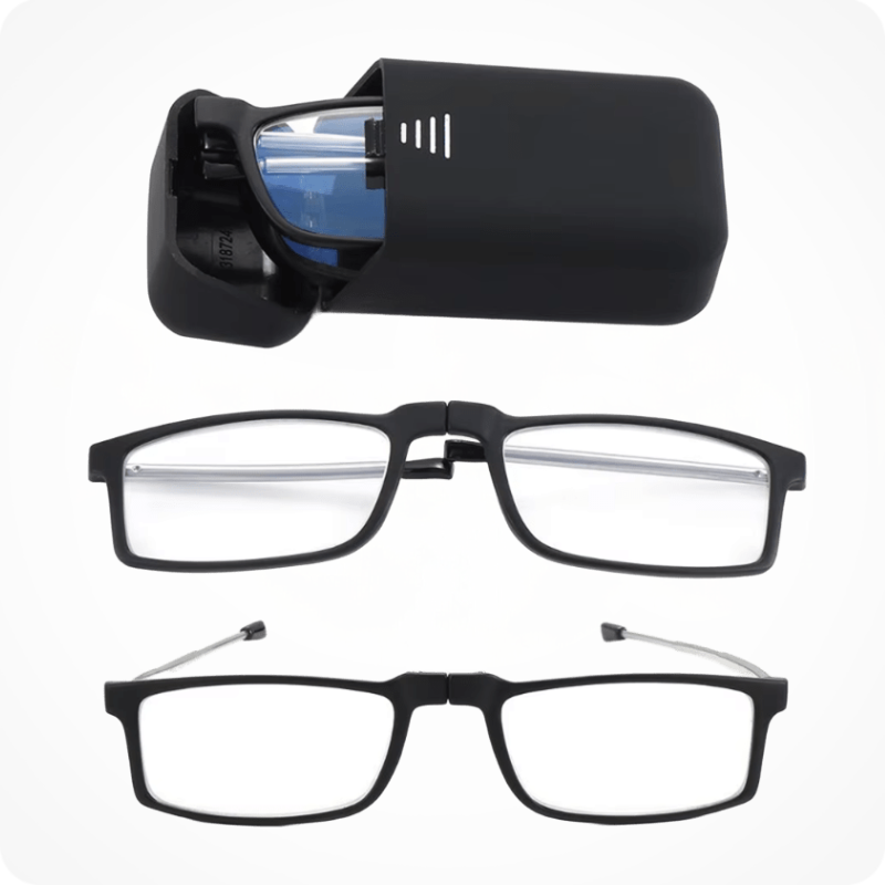 Blue Light Blocking Folding Black Reading Glasses