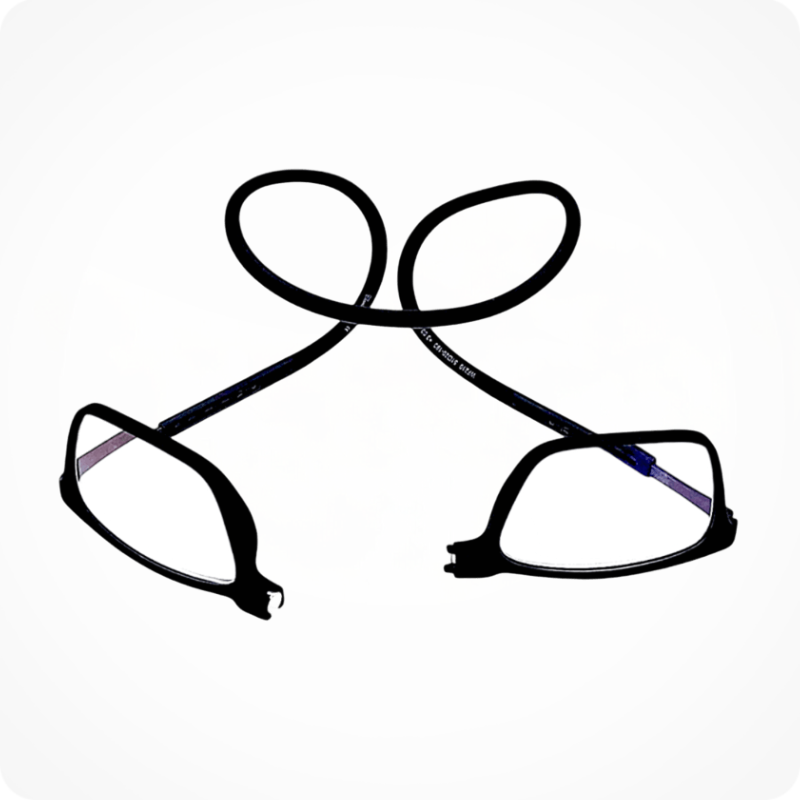 Magnetic Style Black Hang Neck Reading Glasses