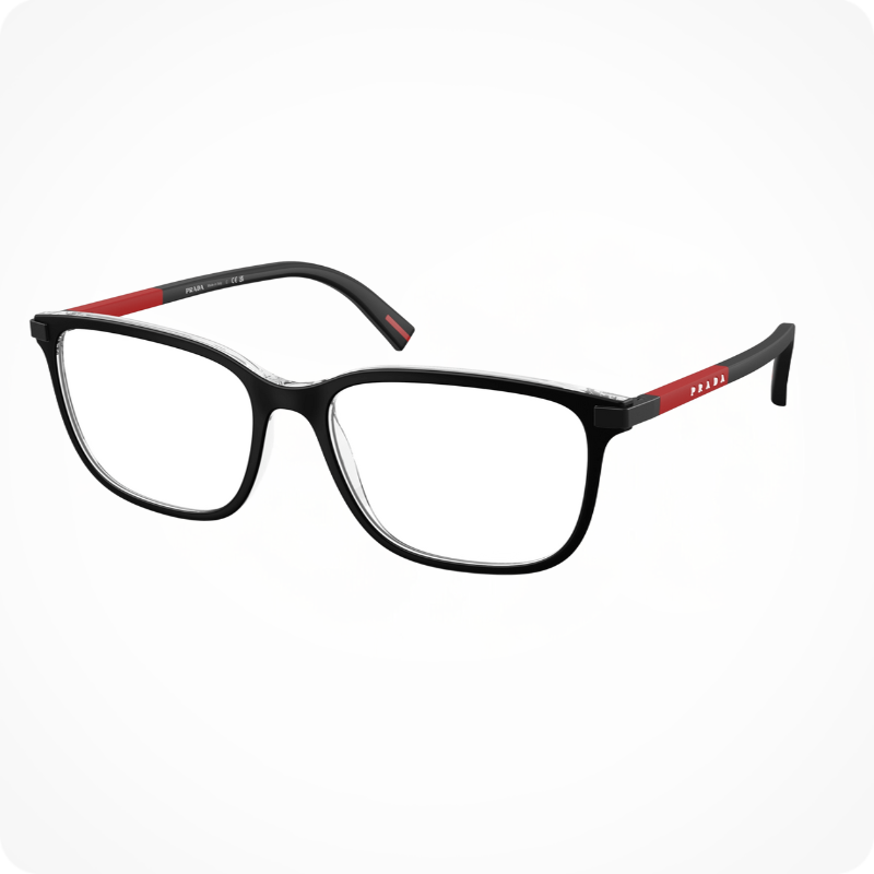 Prada Linea Rossa Pillow Style Eyeglasses Frame