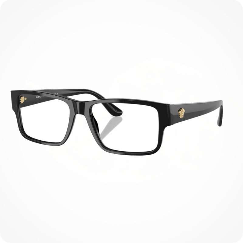 Versace Rectangle Style Eyeglasses Frame
