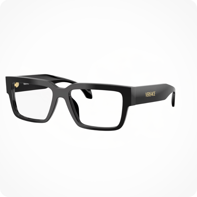 Versace Rectangle Style Eyeglasses Frame