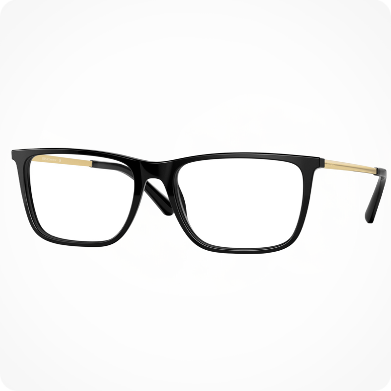 Versace Rectangle Style Eyeglasses Frame