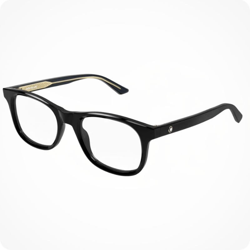 Mont Blanc Square-Style Eyeglasses Frame