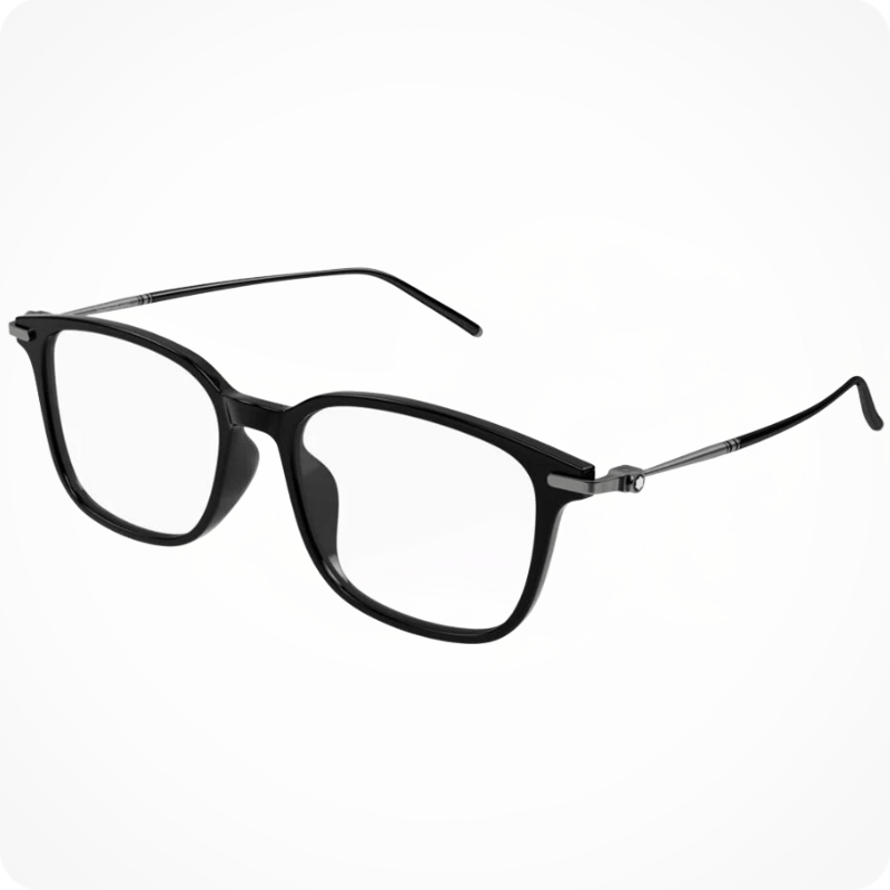 Mont Blanc Square-Style Eyeglasses Frame