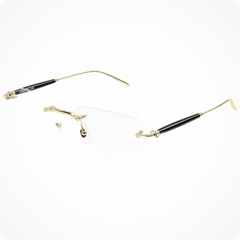 Mont Blanc Round-Style Eyeglasses Frame