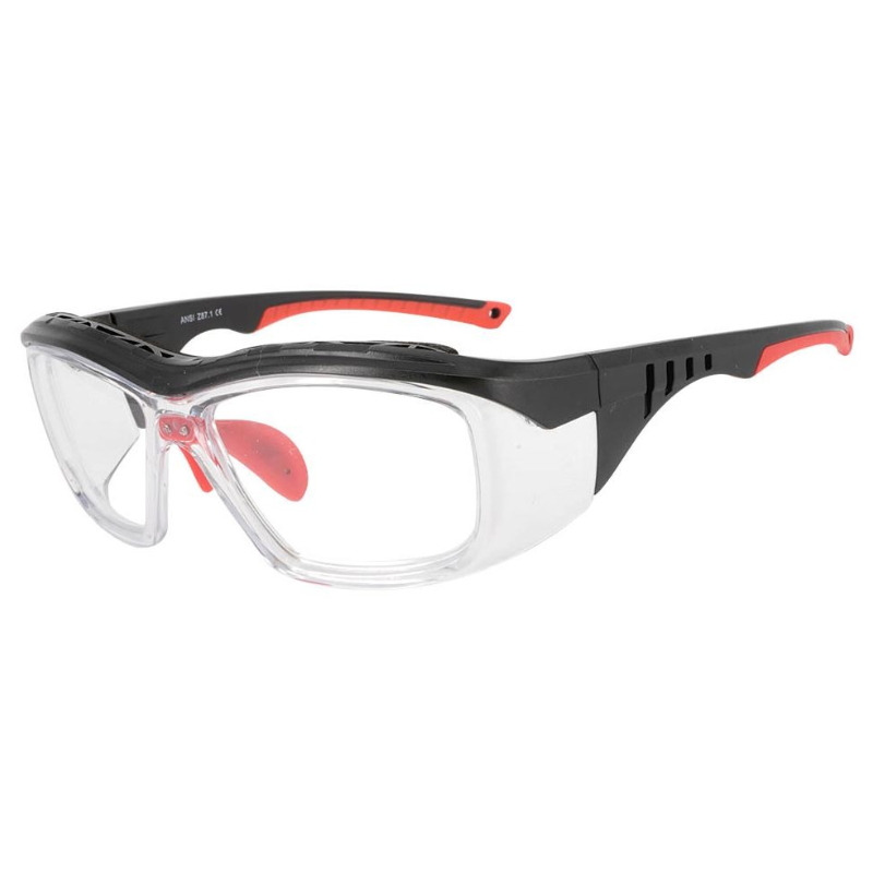 Nett S007 RED ANSI Z87.1 Rated Prescription Safety Eyeglasses