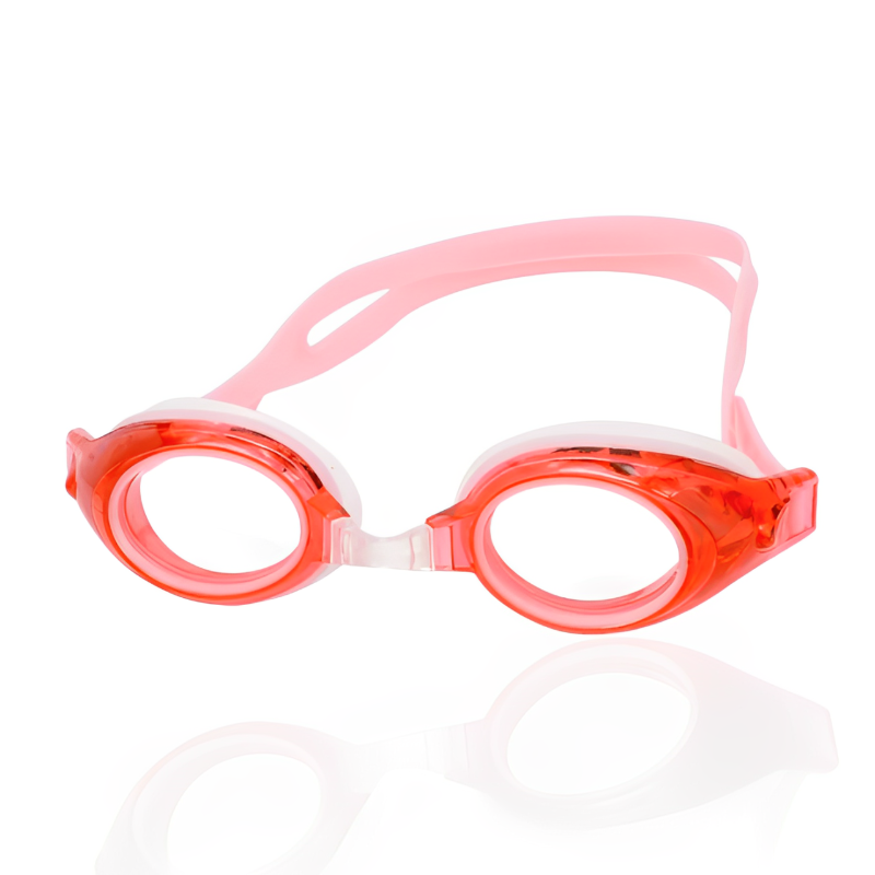 Swimming Goggles Pink with Adjustable Bridges and Anti-Fog Design