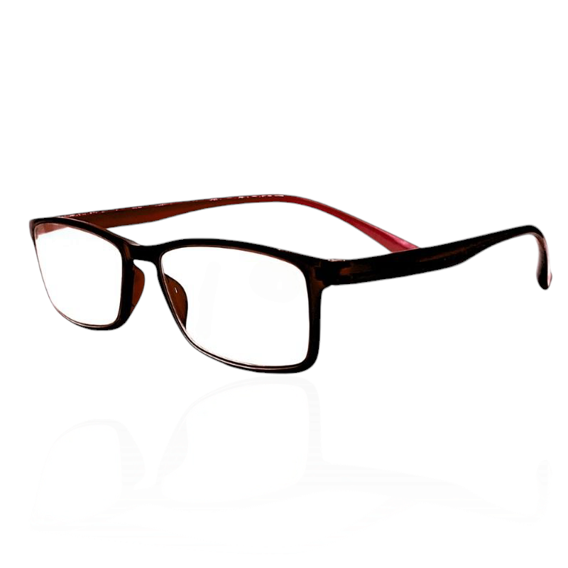 Desire Anti-Blue Light Reading Glasses - Shiny Brown