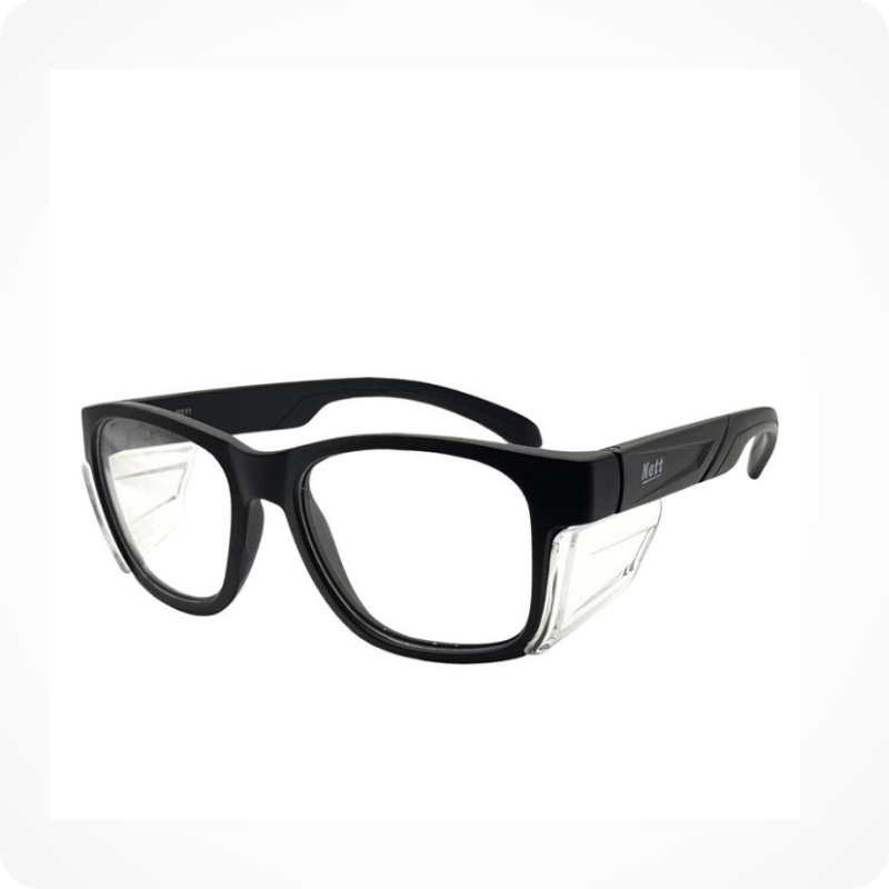 Nett FR NETT SAFETY S011-BLACK  ANSI Z87.1 Rated Prescription Safety Eyeglasses