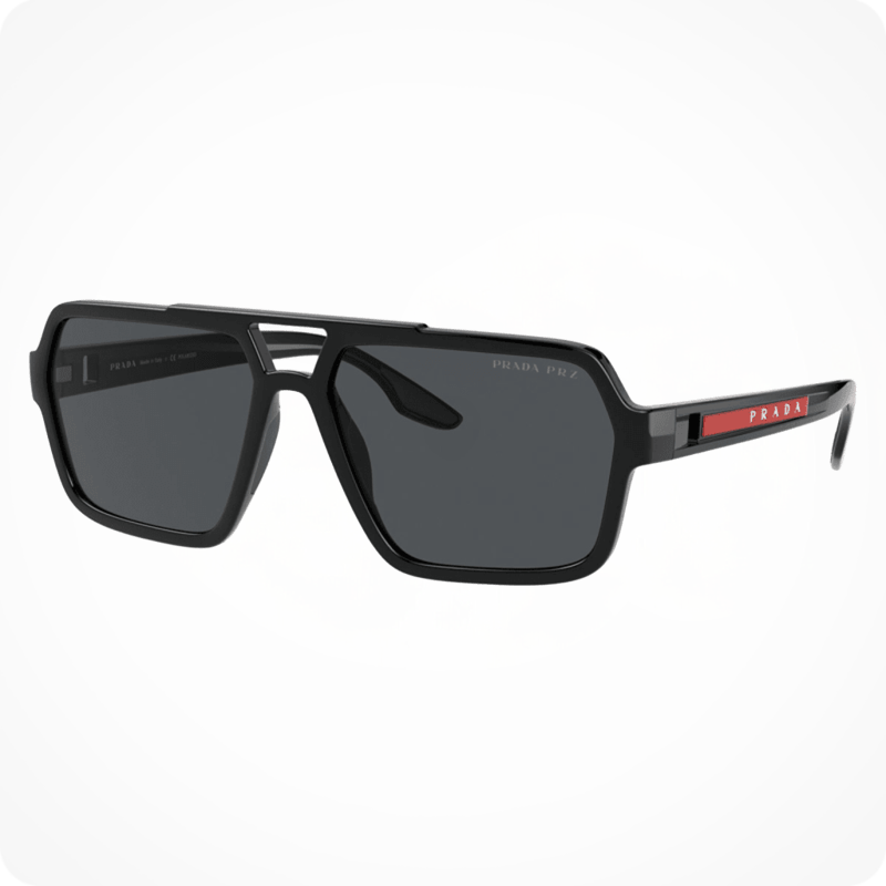 Prada Black Men's SPS01X Sunglasses
