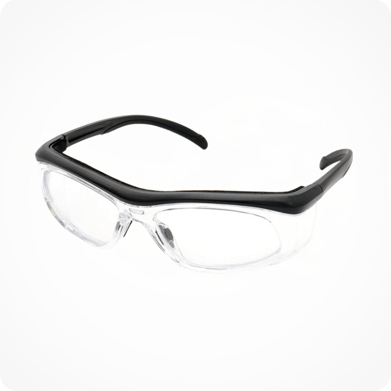 Adlux Safety 54E BLACK ANSI Z87.1 Rated Prescription  Safety Glasses