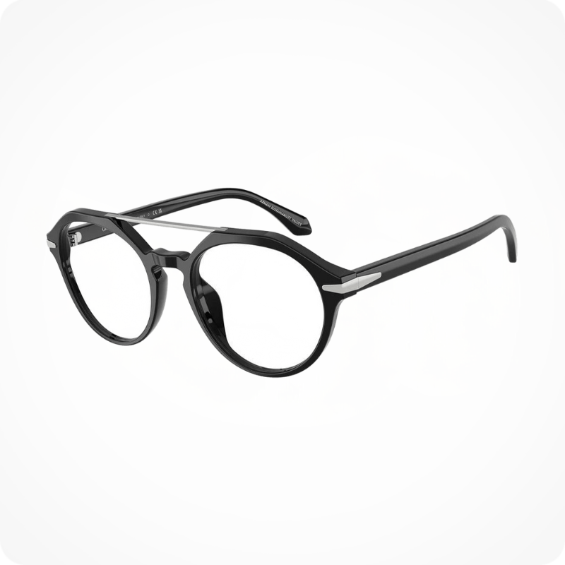 GIORGIO ARMANI Round-Style Eyeglasses Frame