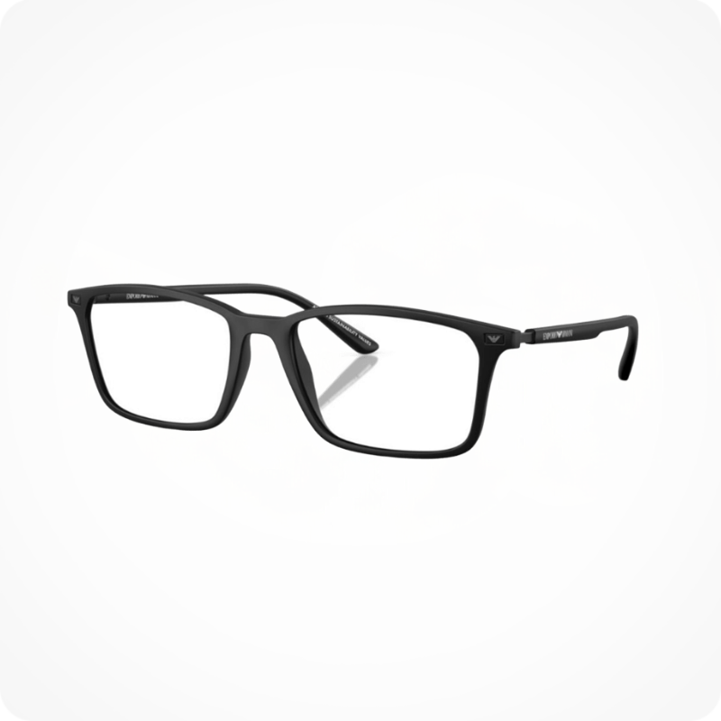 Emporio Armani Rectangle Style Eyeglasses Frame
