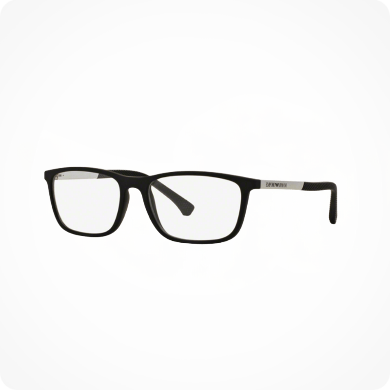 Emporio Armani Rectangle Style Eyeglasses Frame