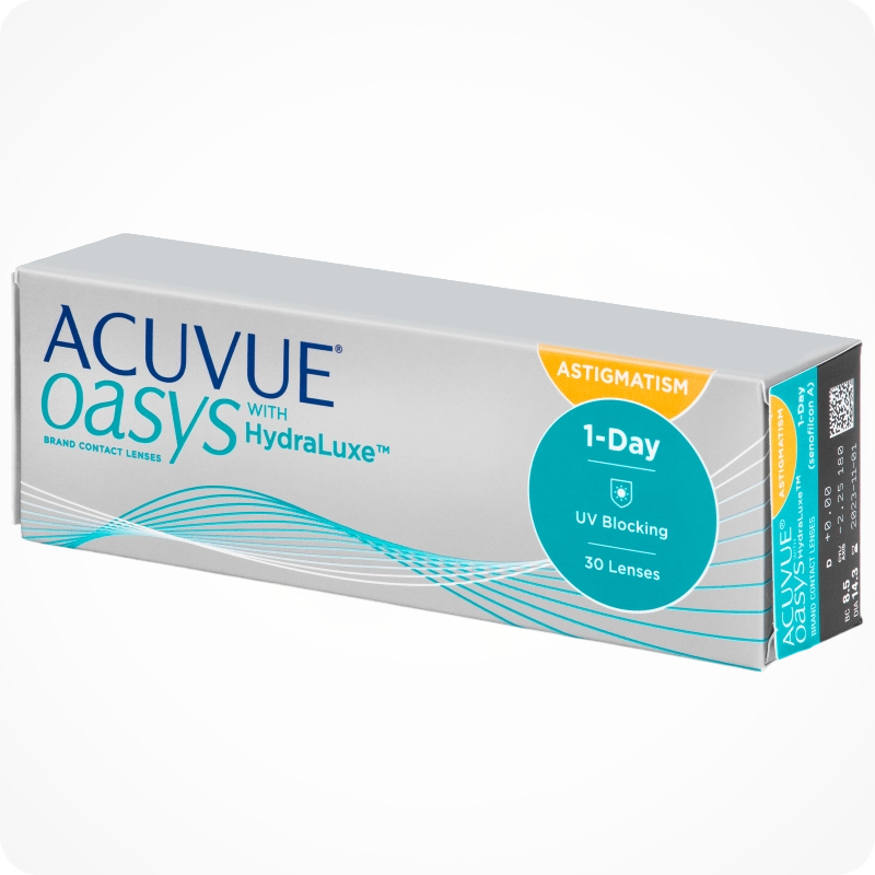 Acuvue Oasys 1-Day Astigmatism Contact Lenses - 30 Pack