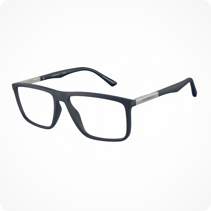 Emporio Armani Rectangle Style Eyeglasses Frame