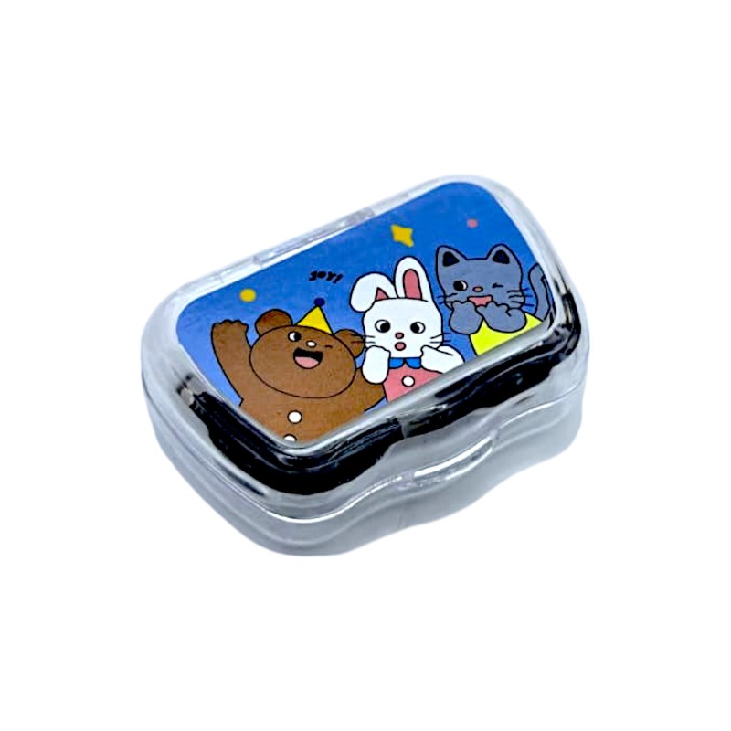 Portable Contact Lens Case with Mirror & Tweezer