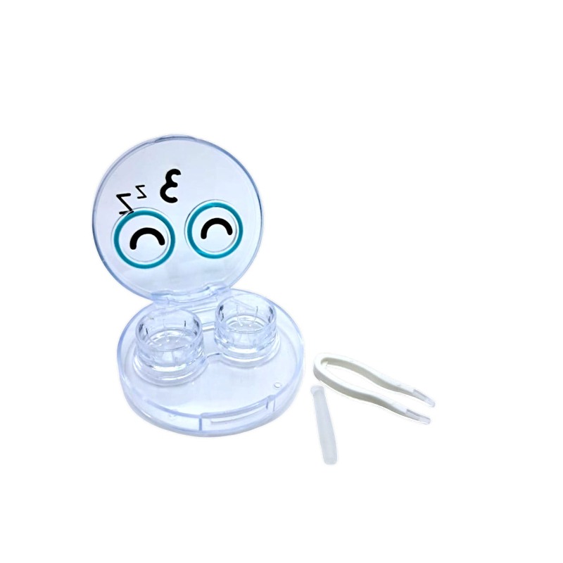 Transparent contact lens companion box